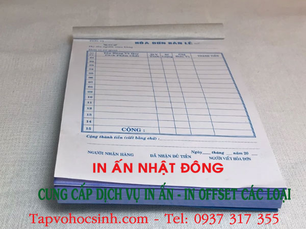 in hoá đơn 3 liên