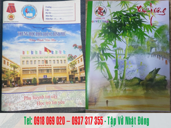 thiết kế vở học sinh