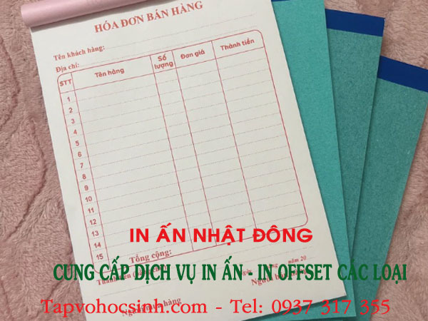 gia in hoa don ban le