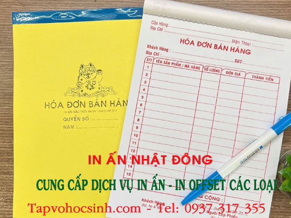 quy trình in hoá đơn bán lẻ tại gò vấp