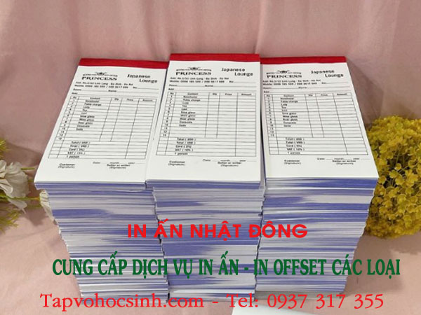 Báo giá in hóa đơn bán lẻ theo yêu cầu chi tiết mới nhất 2026 cho 100+ ngành nghề tại DN In Nhật Đông 4 bao-gia-in-hoa-don-ban-le